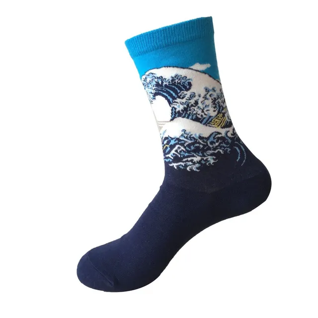 Men's socks with artistic motif