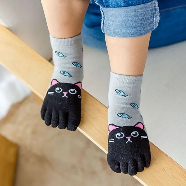 Baby socks with cute toe
