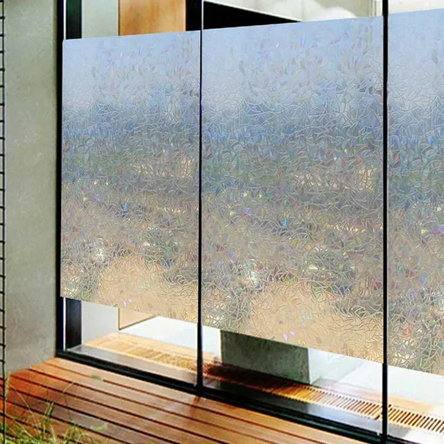 Self-adhesive films for glass with mosaic