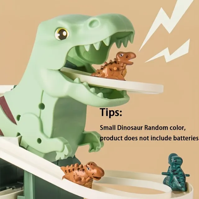 Set dinosauri: montagne russe e scivolo