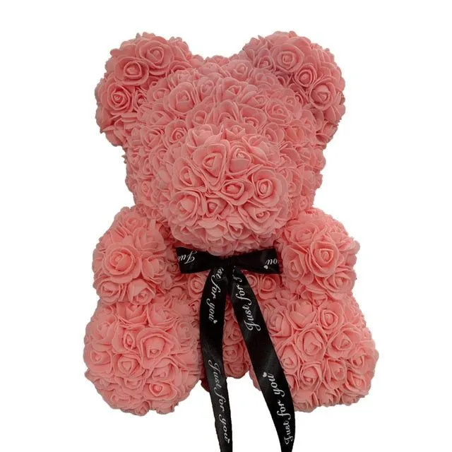 Gift teddy bear full of roses - more variants