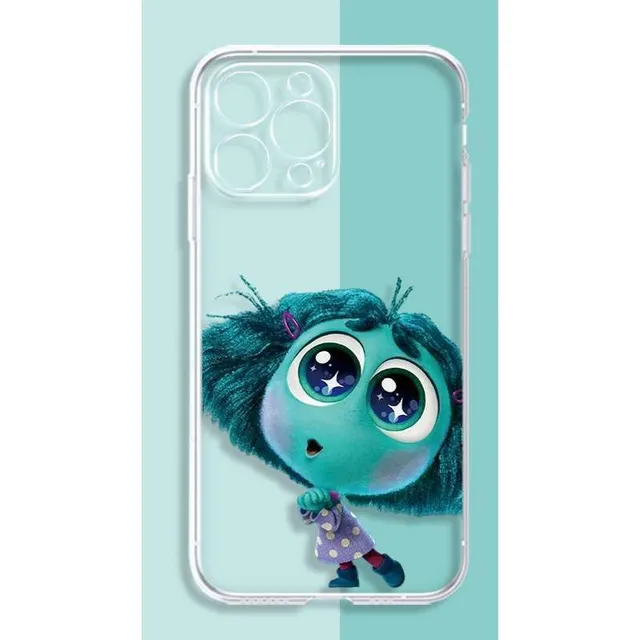 Husă transparentă pentru telefoane iPhone cu personaje din desenele animate V în cap 2 - Inside Out 2