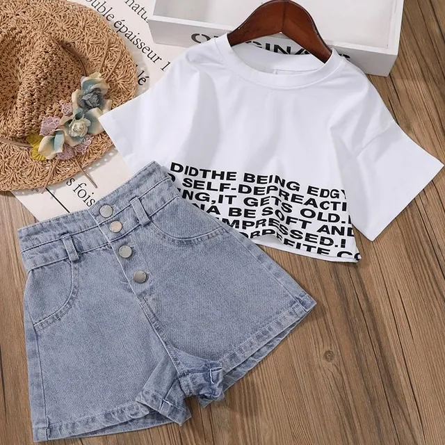 Children's set of jeans and tops