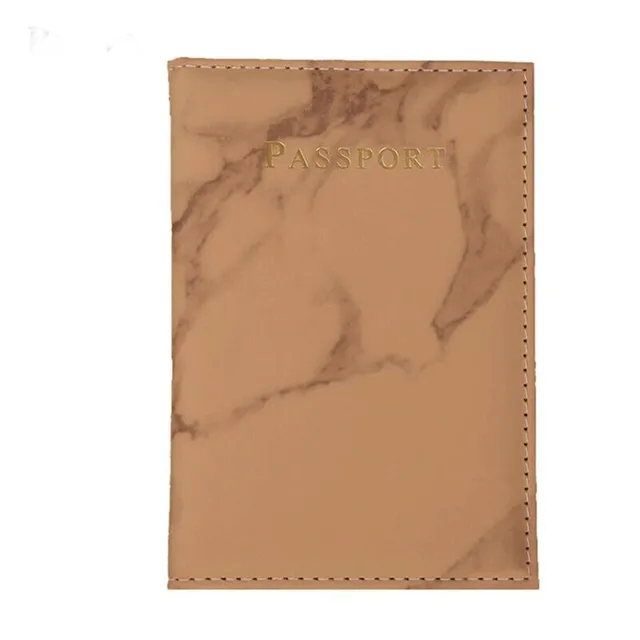 Luksusowe twarde etui na paszporty z marmurowym wzorem - więcej wariantów Skenandoa