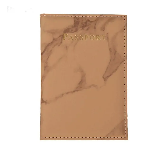 Luxury hard passport case in marble design - more variants Skenandoa