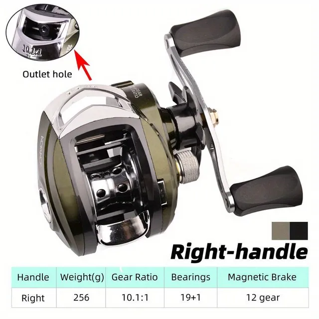 Max Drag reel 10.1:1 with high gear ratio and metal coil