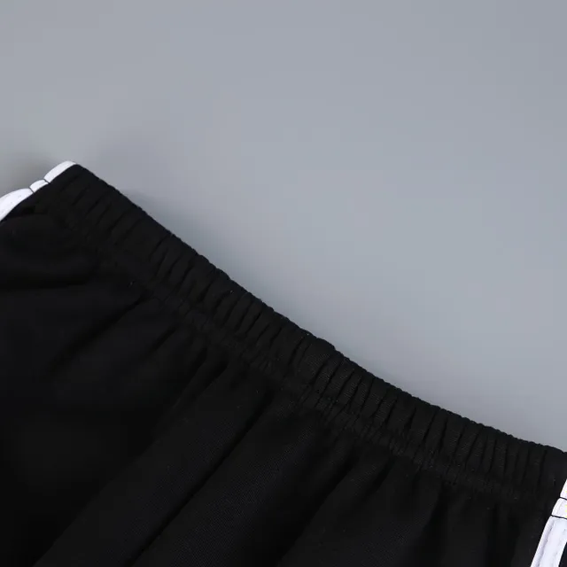 Pantaloni de trening pentru băieți pentru primăvară și toamnă cu fleece moale, dungi pe laterale și croială confortabilă - ideal pentru activități în aer liber.