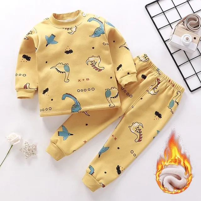 Children's cute pajamas for cold nights