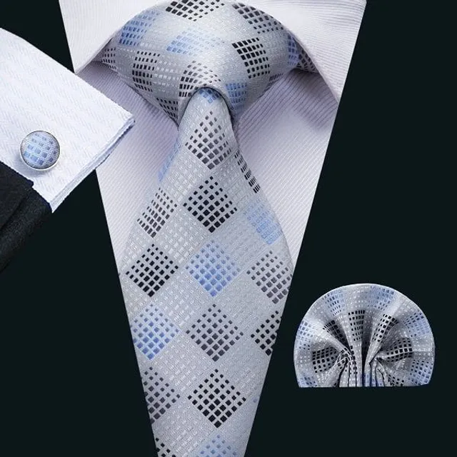 Stylish Men's Set © Tie, Kapeník, Cuff linkek