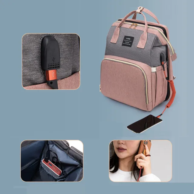 Multifunctional Bag For Moms With Mosquito/Organizer On Changing Bags/Mom's Pregnant Backpack