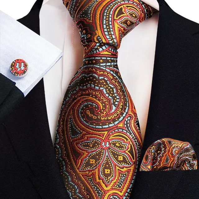 Luxury men's silk tie