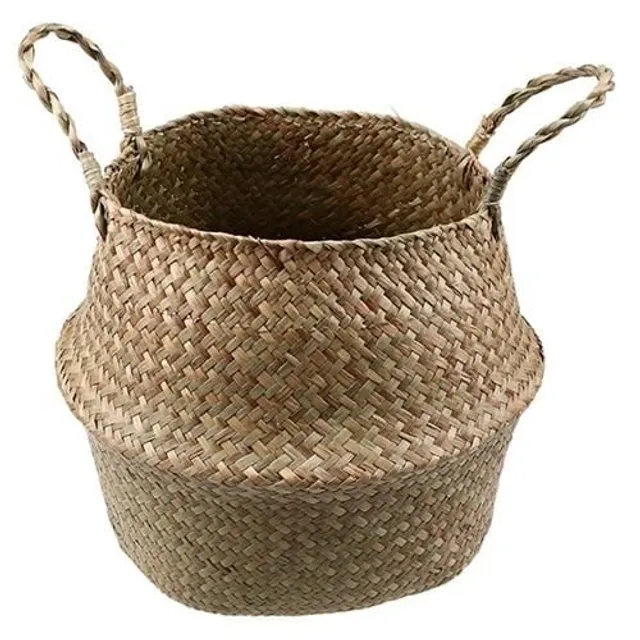 Rattan folding pot