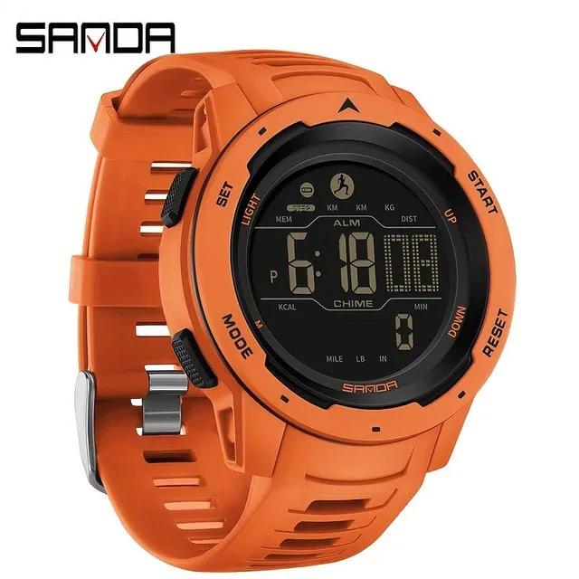 Sando child sports watch with pedometer, calorie recording, waterproof and modern