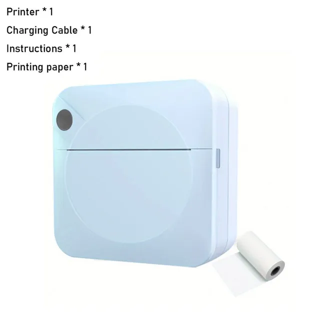 Mini Printer - Pocket Wireless Thermal Photo for Print Without Ink - Notes, Labels, Accounts - Ideal Gift
