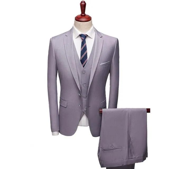 3 piece men's formal suit set Cirillo