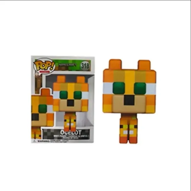 Figurine en plastique pour enfants représentant des personnages du jeu populaire Minecraft - Funko POP