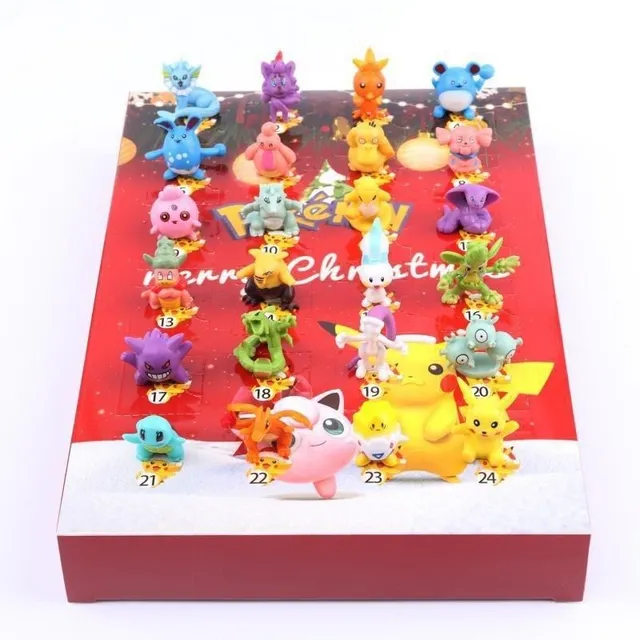 Calendarul de Advent de Crăciun cu tematica Pokémon