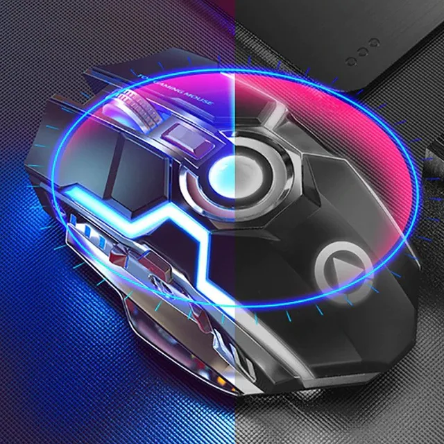 JU24 Wireless Rechargeable Gaming Mouse - Multiple Colors