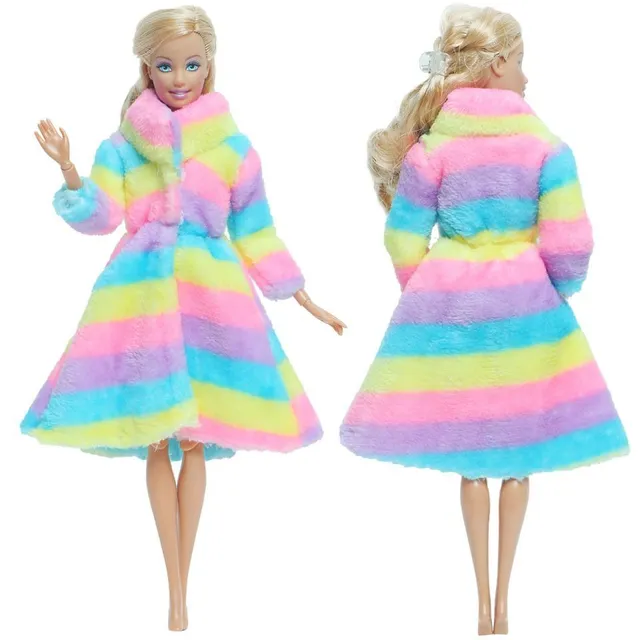 Puha kabát Barbie baba 23