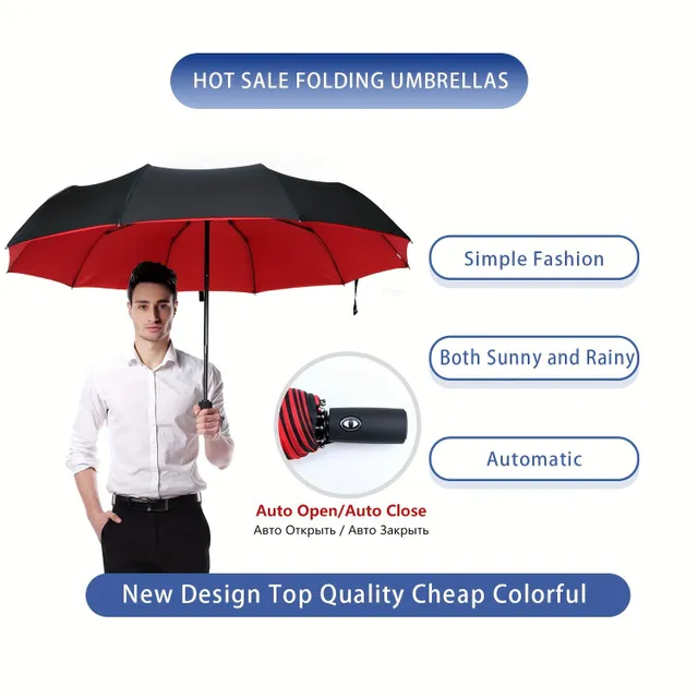 Automatic folding umbrella - windproof