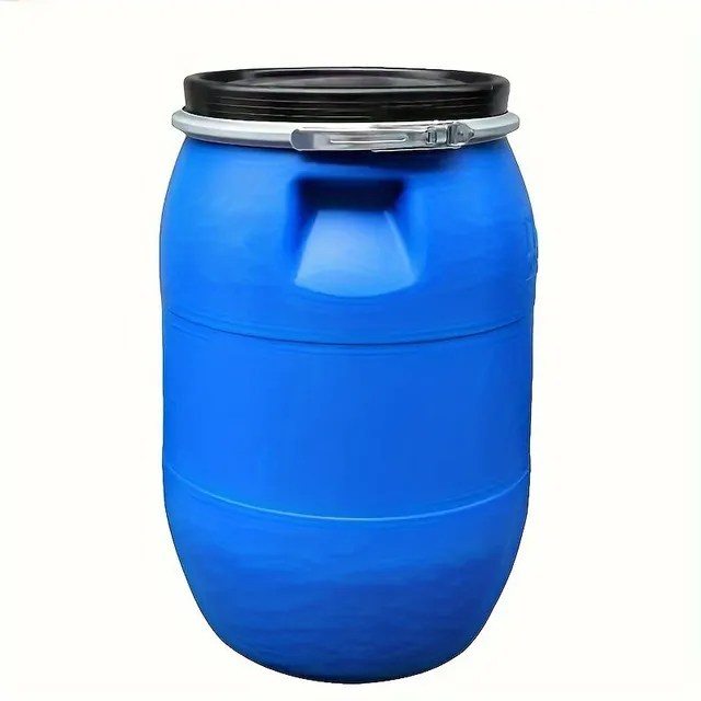 30L reinforced blue barrel with iron hoops