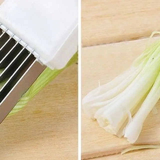 Spring onion and leek cutter