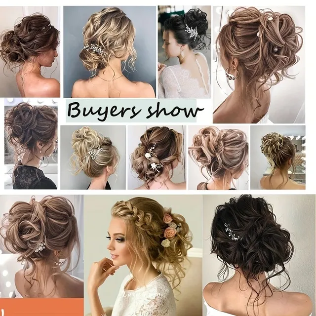 Women's synthetic hair - tousled bun