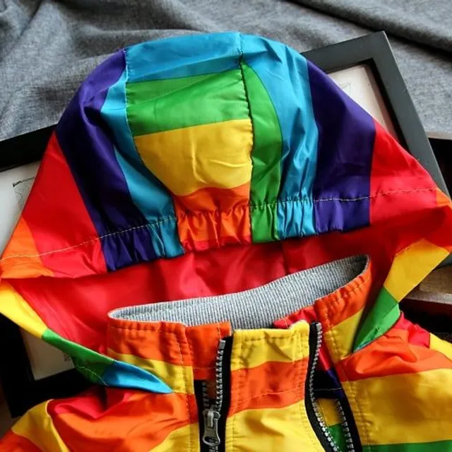 Children's spring waterproof jacket with hood Star