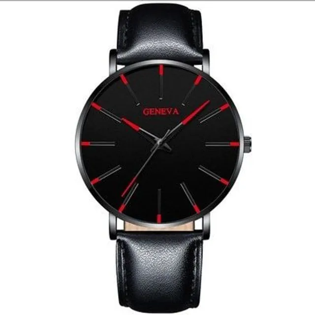 Stylish modern men's watch Nero