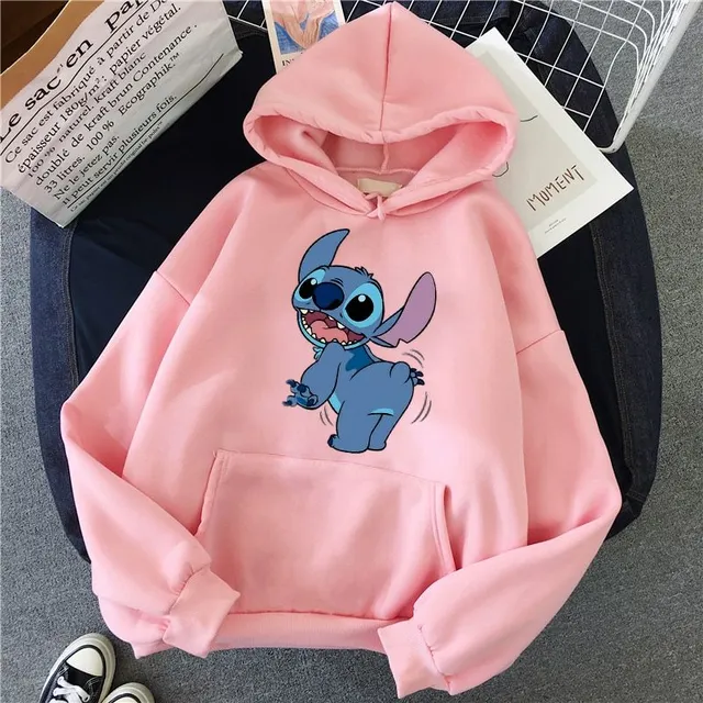 Női sportos pulóver Stitch