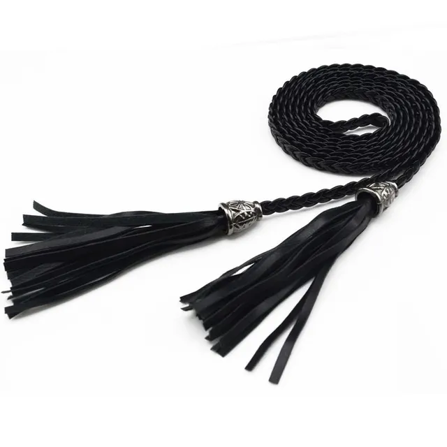 Modern ladies belt with fringe