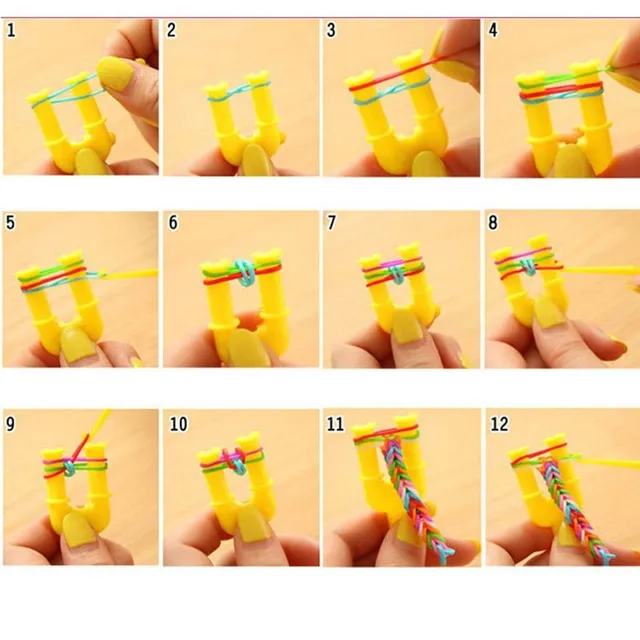 DIY knitting elastics for hair and crafting 300 pcs