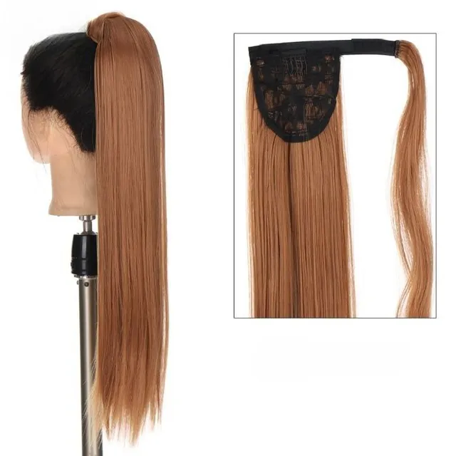 Women's long synthetic hair extensions for thickening hair