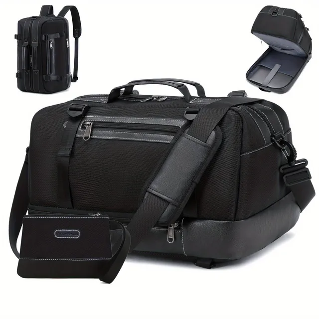 Multifunctional travel bag, sports bag for gym, spacious weekend travel bag