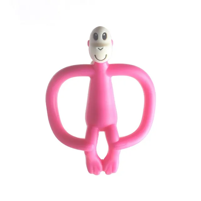 Baby teether in the shape of a monkey