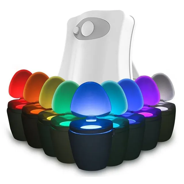 Covor de toaletă LED colorat - senzor de mișcare