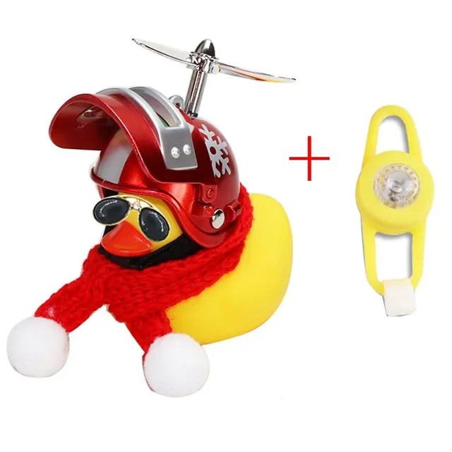 Funny lighted bicycle bell with duck motif Bente