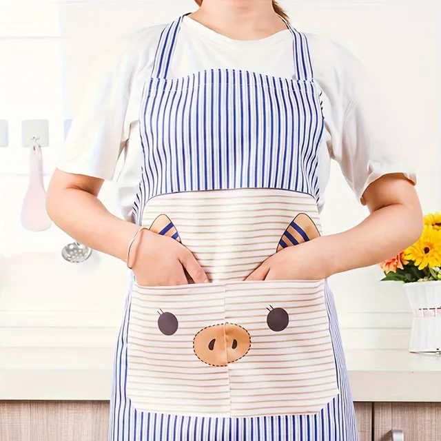 Men's stylish cooking apron, stain resistant with tied back piece