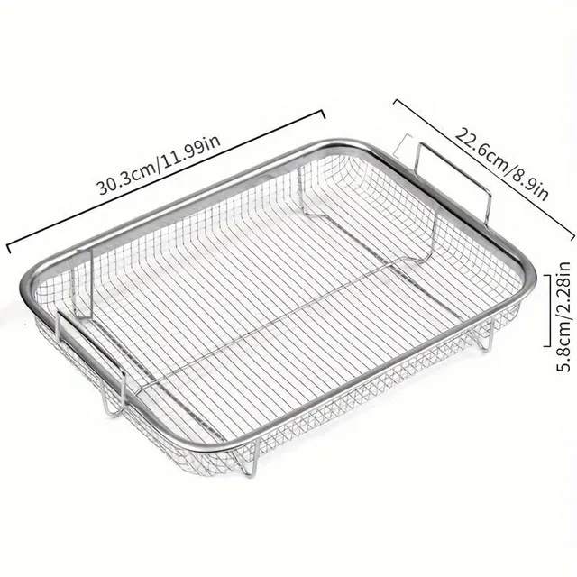 Universal stainless steel frying basket for various kitchen equipment