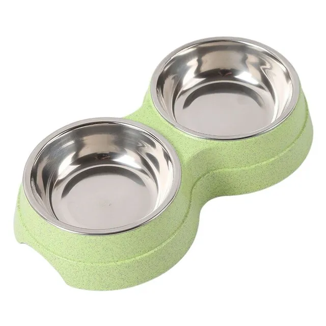 Double bowl for dogs and cats