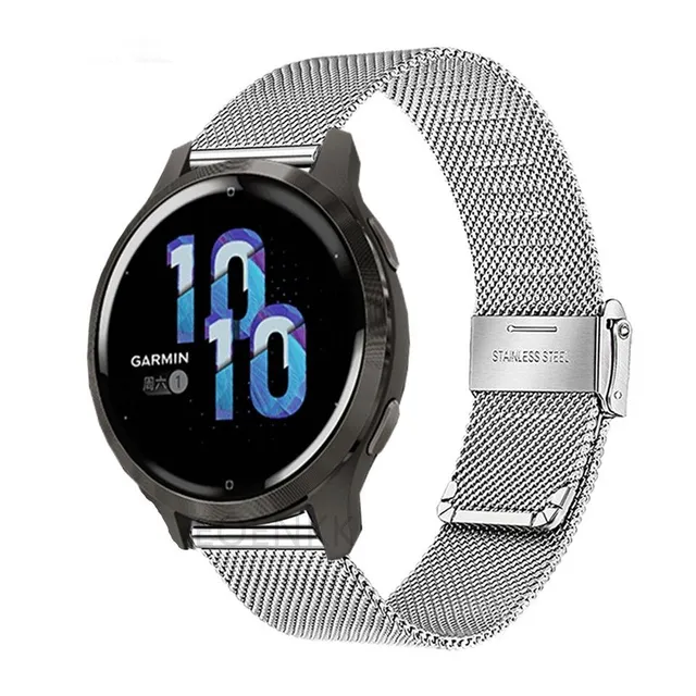 Luxury stainless steel strap for Garmin watch models