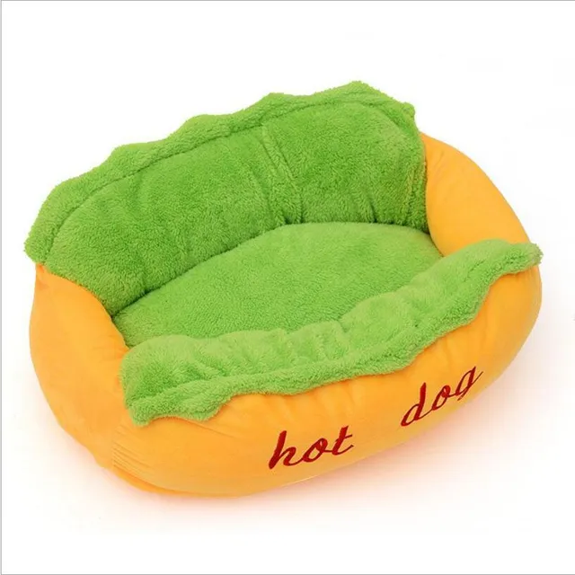 Funny bed for hot-dog dog