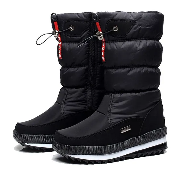 Bottes d'hiver luxueuses imperméables pour femmes