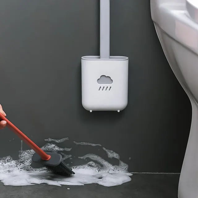 Silicone toilet brush