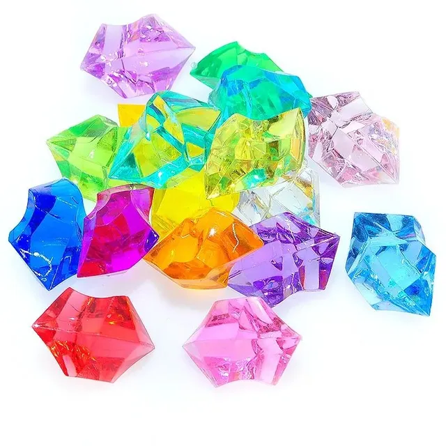 Acrylic crystal gemstones for the decoration of aquariums and vases