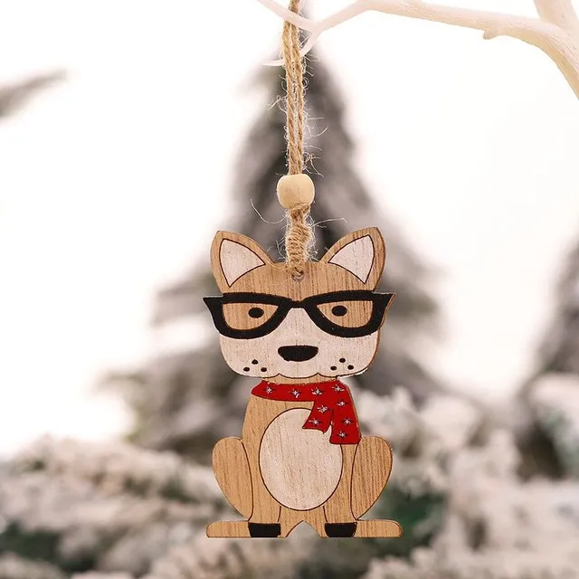 Christmas Ornament dog 4 pcs