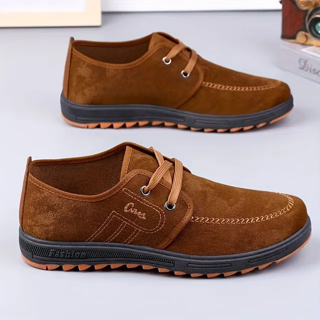 Male textile boots for business and leisure