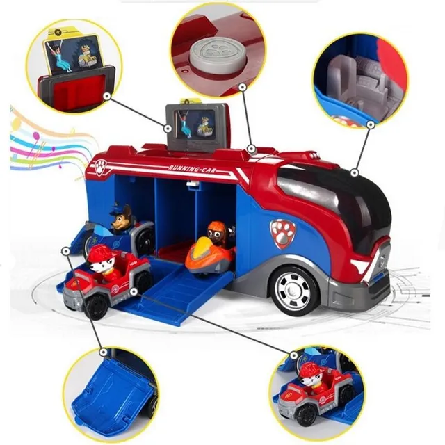 Paw Patrol figures and car