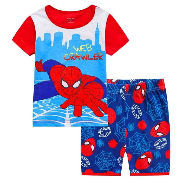 Pijama de vară pentru băieți Spiderman