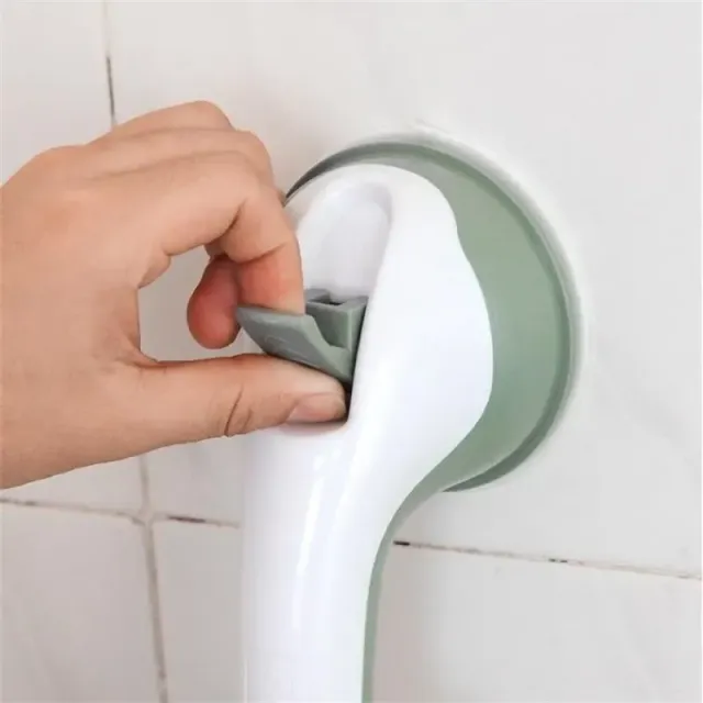 Bathroom handle with suction cups for more safety